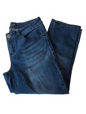 Seven Cropped Blue Women’s Jeans Casual Stretch Denim Capri Style